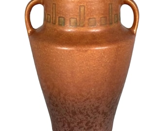 Jarrón Windsor de Roseville 546-6: Cerámica Art Déco, c. década de 1930