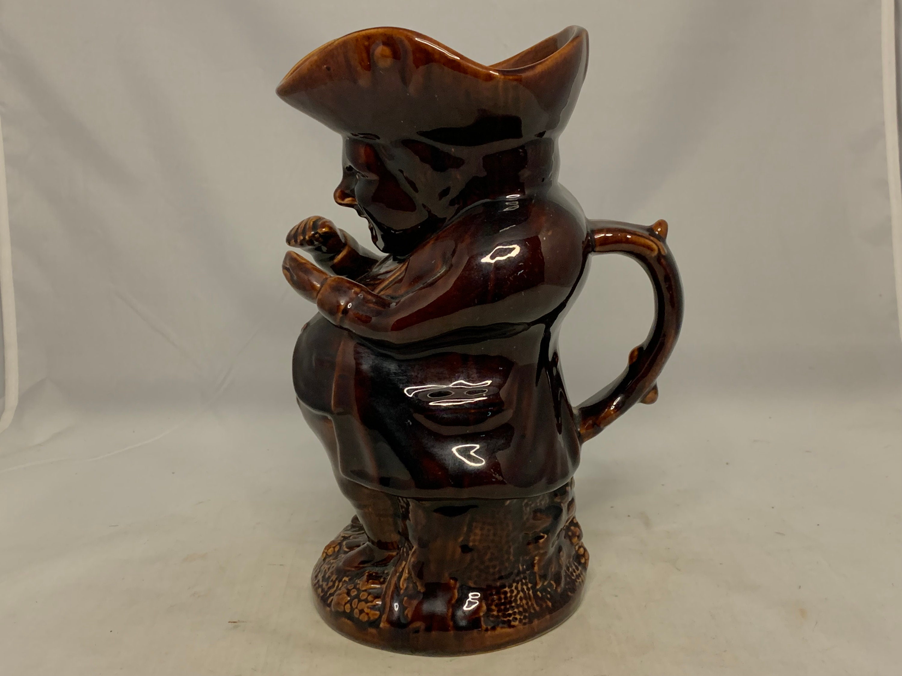 Antique Rockingham Glazed Toby Jug - Snuff Taker Figurine - Etsy
