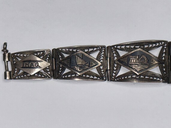 Iraq Silver Filigree Bracelet - image 3