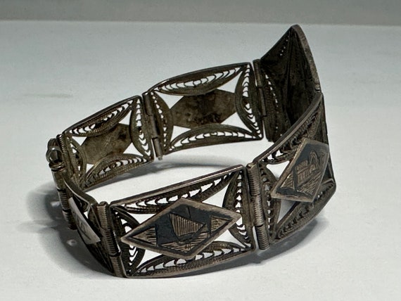 Iraq Silver Filigree Bracelet - image 8