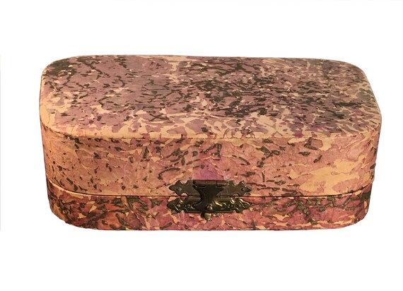 Victorian Wallpaper Vanity Dresser Box