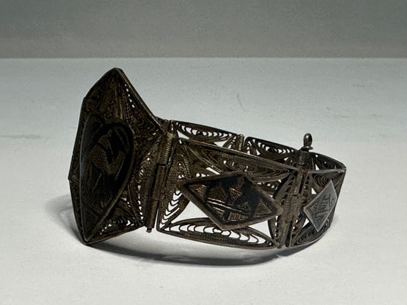Iraq Silver Filigree Bracelet - image 6