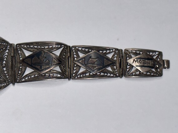 Iraq Silver Filigree Bracelet - image 4
