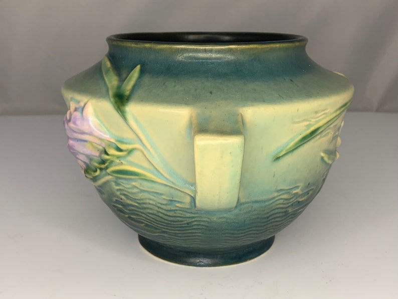 Roseville Pottery Freesia Vase 4635 Etsy
