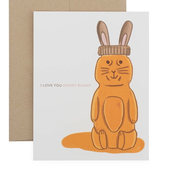 I Love You Honey Bunny card