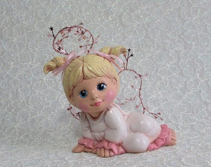 Baby Angel Figurine Vintage Angel Baby Figurine Etsy
