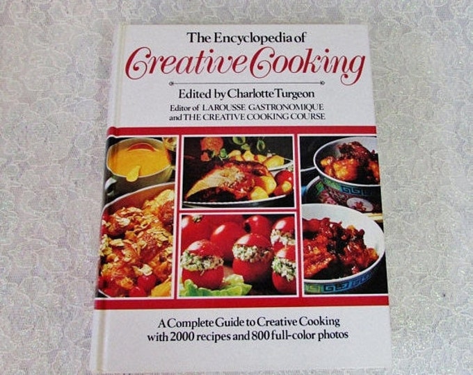 The Encyclopedia of Creative Cooking Large Vintage Cook Book Etsy