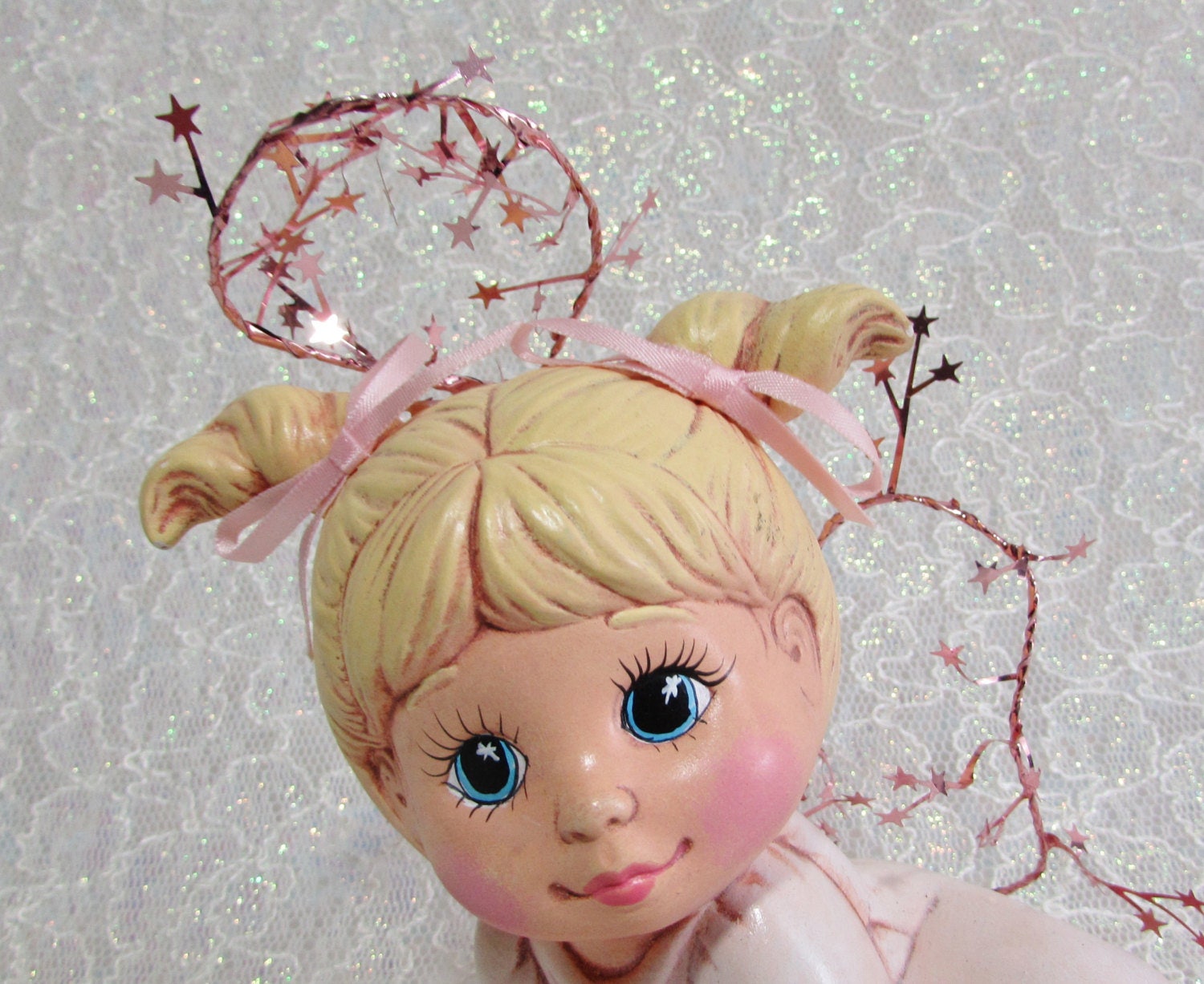 Baby Angel Figurine Vintage Angel Baby Figurine Etsy