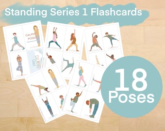 CALMING CORNER FLASHCARDS Printable Stretching, Breathing, Yoga - Educational - Playroom Wall - Classroom Decor - Homeschool - Preschool