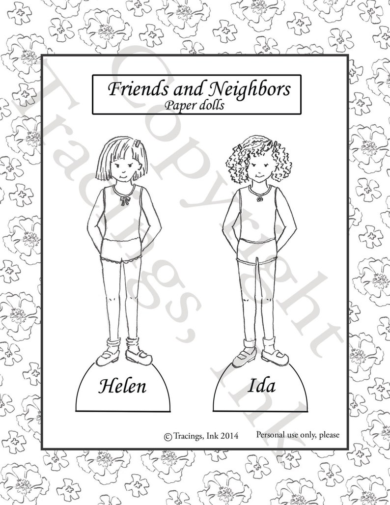 color your own paper dolls