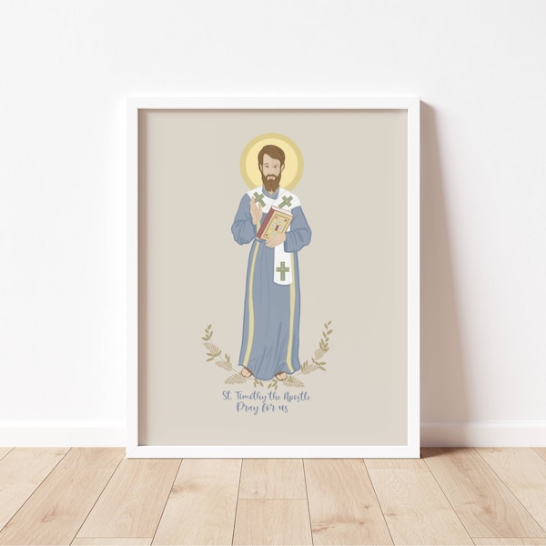 St Timothy Medal - Etsy