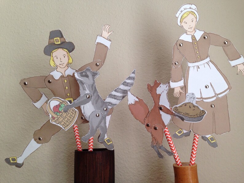 Paper Doll Set-PDF Printable-Fall Thanksgiving Kids | Etsy