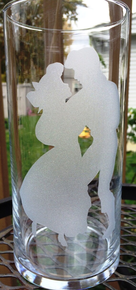 Engraved Wedding Centerpiece Ariel And Eric The Little Mermaid Etsy