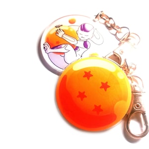 Dragon Ball Inspired Villains Acrylic Character Charms | Beerus, Frieza, Piccolo Keychains | Classic Anime and Manga Ita Bag Accessory Gifts