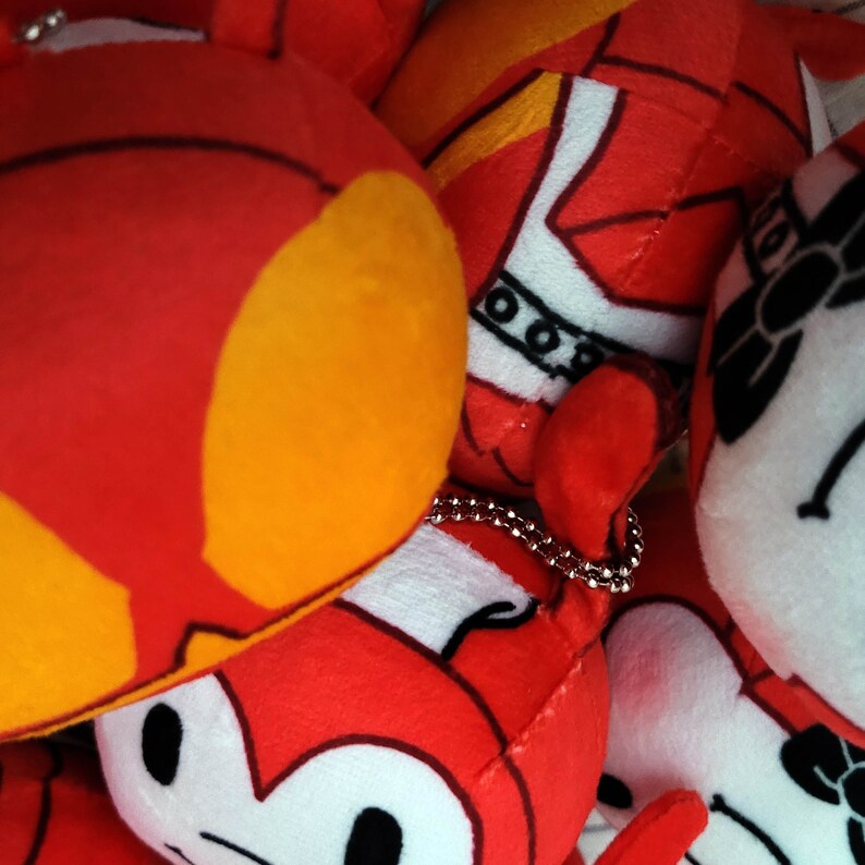 SECONDS / B-Grade Jollibee Manjuu Mochi Plushie Charm Funny Filipino Family Birthday Party Gifts Soft Omanjuu Character Itabag Keychain image 4