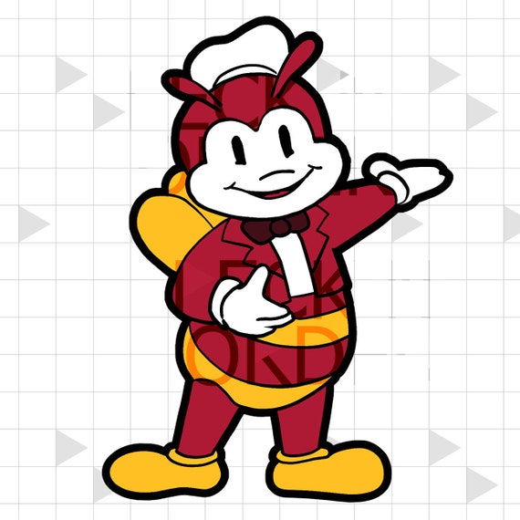 Jollibee Standing and Posing Acrylic Keychain Charm | Asian Foods
