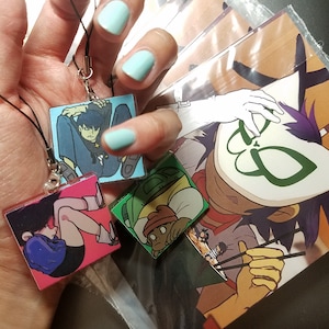Russel B-Grade ONLY | Gorillaz Band Character Keychain Charms | 2D Murdoc Noodle SOLD OUT | Damon Albarn, Jamie Hewlett Fanart, Itabag Gift