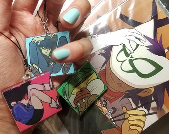 Russel B-Grade ONLY | Gorillaz Band Character Keychain Charms | 2D Murdoc Noodle SOLD OUT | Damon Albarn, Jamie Hewlett Fanart, Itabag Gift