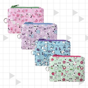 Kleurrijke schattige pastelkleurige emoji slanke creditcardportemonnee | Fotohouder op zak voor identiteitsbewijs | Accessoire Verjaardagscadeau, Moederdag, paasmandje