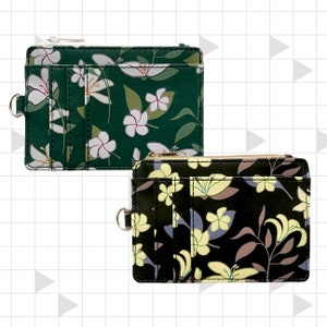 Sampaguita Filipino Slim Credit Card Holder Wallet Keychain Floral Jasmine Lily Travel Pocket Photo Sweet Gifts For Mothers Plant Mom image 7