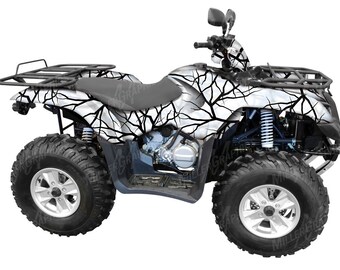 Arctic Cat Dvx300 Atv Graphics Motorhead Red Quad Graphic Decal Wrap Kit Atv Graphic Kits Graphic Kits