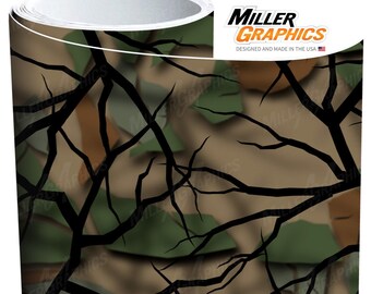 Camo "Savage Green" Wrap Vinyl Roll Sheet 3M - Many Sizes Available