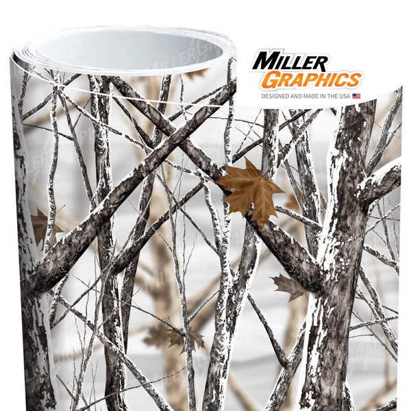 Camo "Snowstorm" Wrap Vinyl Roll Sheet 3M - Many Sizes Available