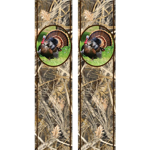 Bass Jumping Fishing Camo Truck Bed Band Decal Graphic Sticker Kit
