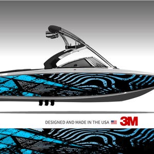 Nitro Abstract Boat Wrap Kit 3M Cast Vinyl - 15 Sizes Available