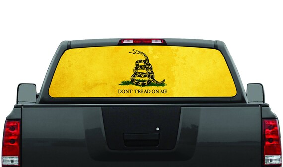 Gadsden American Flag /"Don/'t Tread On Me/" Rear Window Decal Graphic Truck SUV