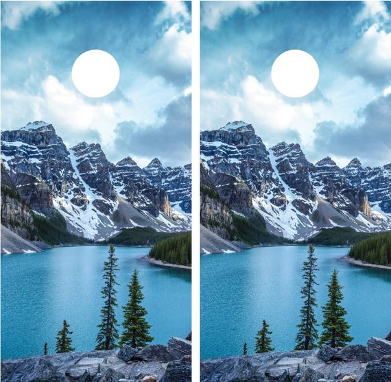 Mountains Lake Scenery #2 Landscape Truck Tailgate Vinyl Graphic Decal Wrap