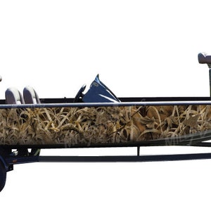 Camo Boat Wrap Kit &quot;Grassland&quot; 3M Cast Vinyl - 15 Sizes Available