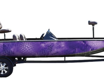 Camo Boat Wrap Kit Chameleon Purple 3M Cast Vinyl - 15 Sizes Available