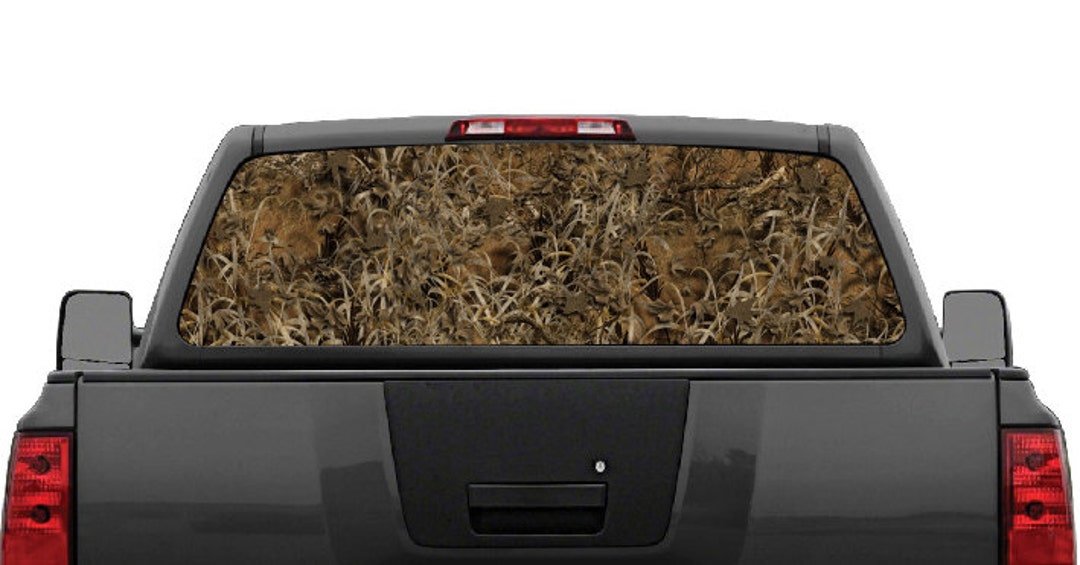 Camo Grassland Hunting Rear Window Graphic Decal (perforated) - Etsy