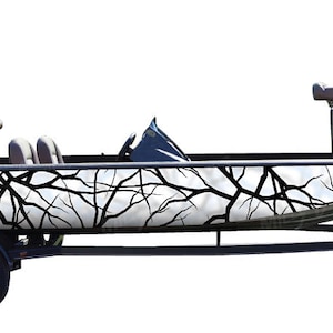Camo Boat Wrap Kit &quot;Savage Snow&quot; 3M Cast Vinyl - 15 Sizes Available