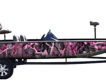 Camo Boat Wrap Kit "Obliteration Pink" 3M Cast Vinyl - 15 Sizes Available