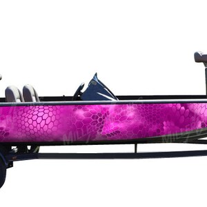 Camo Boat Wrap Kit Chameleon Pink 3M Cast Vinyl - 15 Sizes Available