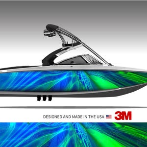 Triton (Blue Green) Boat Wrap Kit Vinyl Graphic Decal 3M - 15 Sizes Available