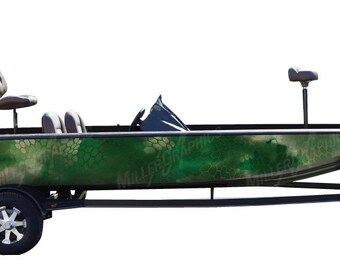 Camo Boat Wrap Kit Chameleon Forest 3M Cast Vinyl - 15 Sizes Available