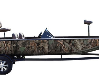 Camo Boat Wrap Kit "Oak Ambush" 3M Cast Vinyl - 15 Sizes Available