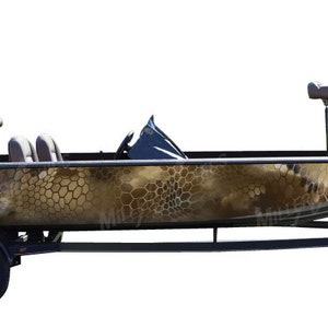 Camo Boat Wrap Kit Chameleon Desert 3M Cast Vinyl - 15 Sizes Available