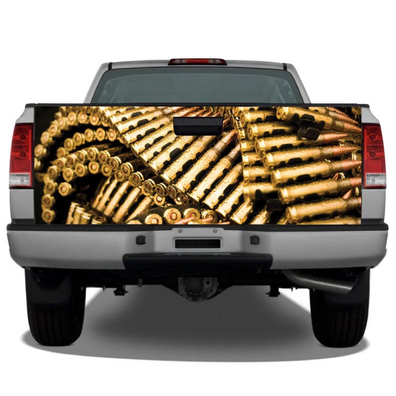 Ammunition Ammo Bullets Truck Tailgate Wrap Vinyl Graphic Decal
