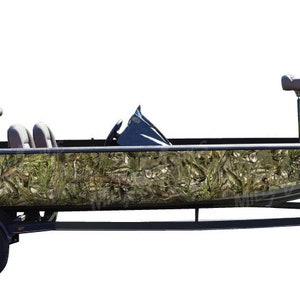 Fish Camo &quot;Bass&quot; Boat Wrap Kit 3M Cast Vinyl - 15 Sizes Available
