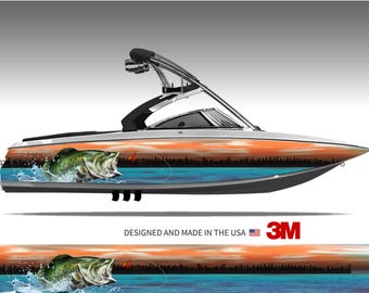 Vinyle Adhésif Drapeau Américain Pour Bateau Ou Voiture - Décalcomanie