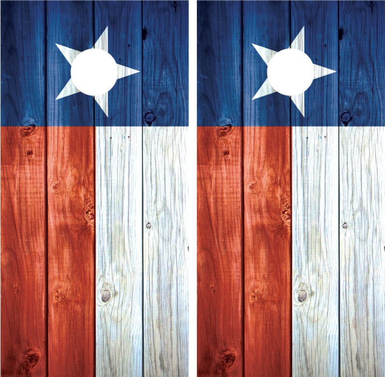North Carolina Flag Distressed Wood Vintage Cornhole Board Decal Wrap Wraps