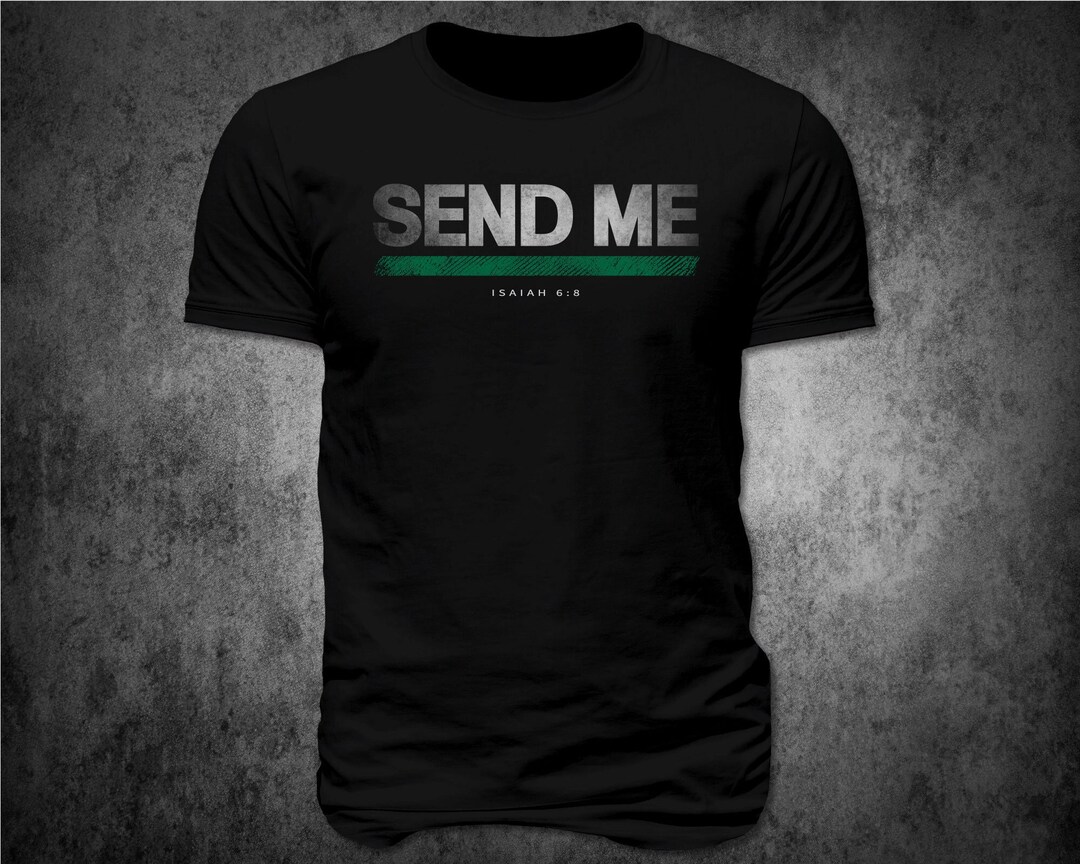 Military Send Me Thin Green Line First Responder T Shirt (black) - Etsy