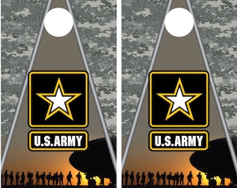 U.S. Army Soldiers Digital Camo Cornhole Board Decal Wrap Wraps