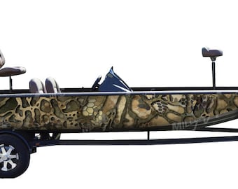 Camo Boat Wrap Kit "Chameleon XD" 3M Cast Vinyl - 15 Sizes Available