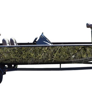 Camo Boat Wrap Kit &quot;Marshland&quot; 3M Cast Vinyl - 15 Sizes Available