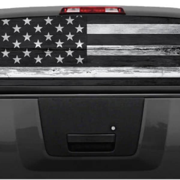 Black and White Rear Window Flag - Etsy
